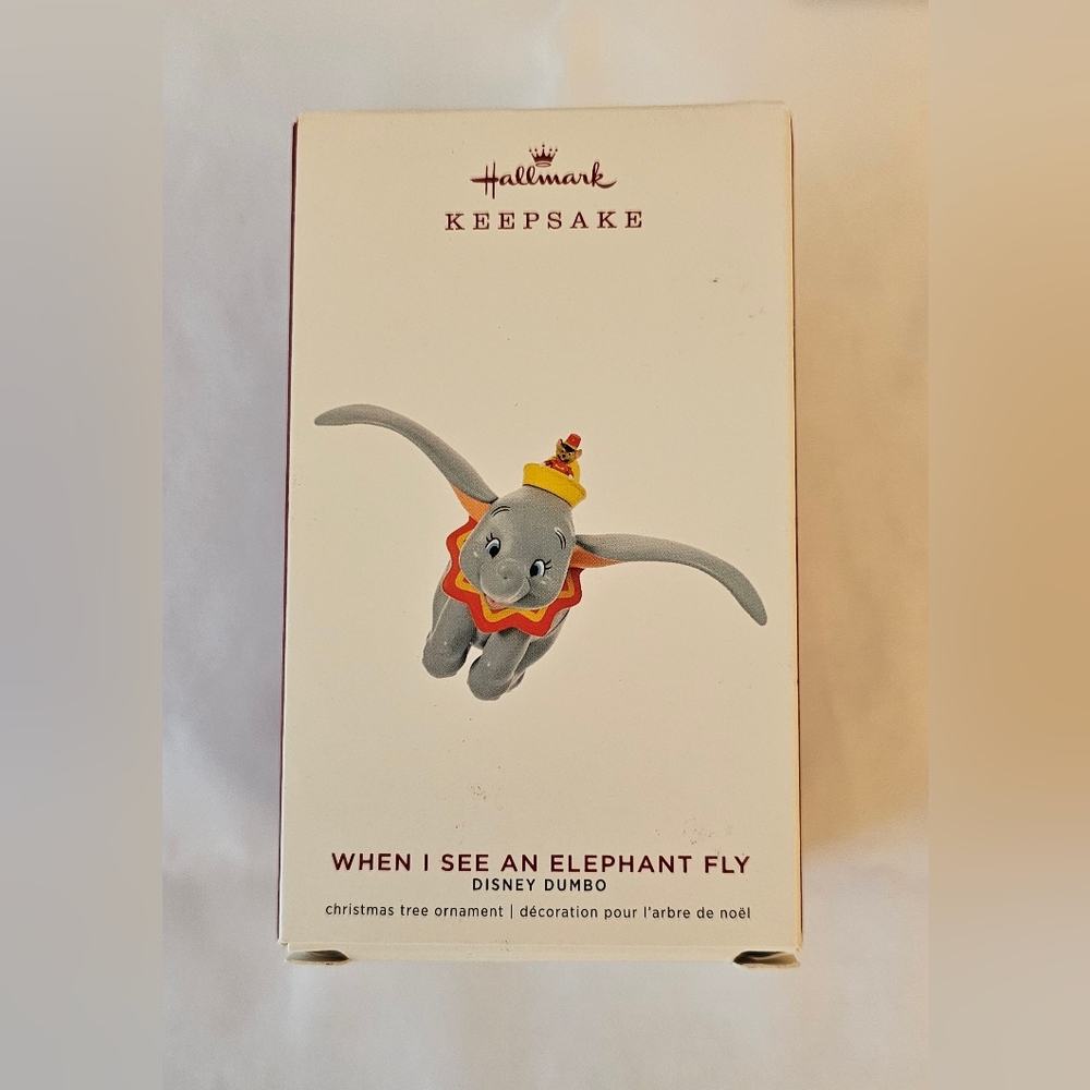 Hallmark Keepsake 201 Disney, When I See An Elephant Fly,  Disney Dumbo Ornament